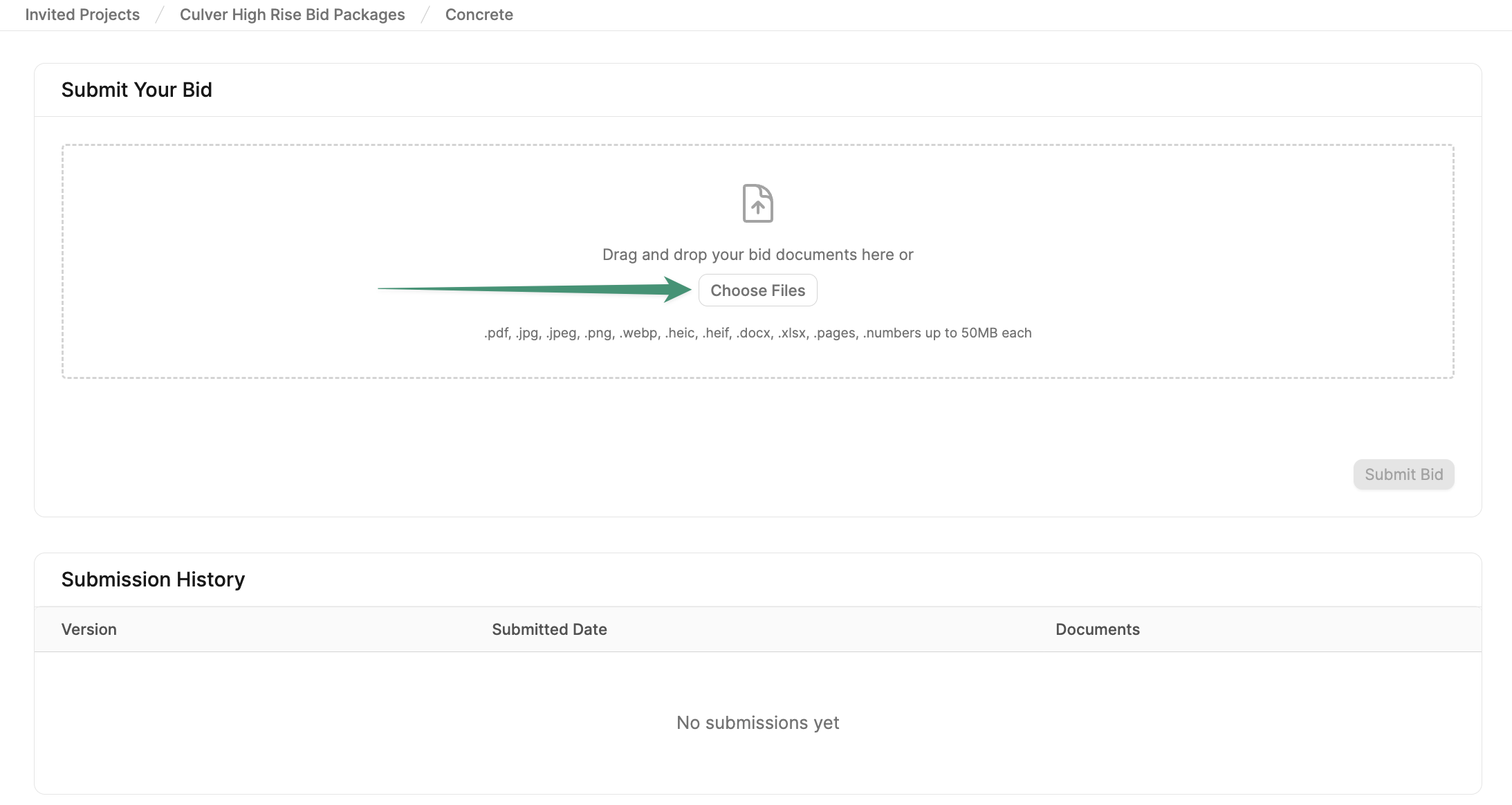 Submit Bid Pn