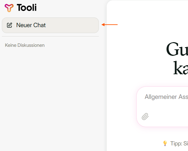 Schaltfläche Neuer Chat