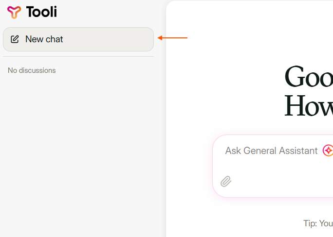 New chat button