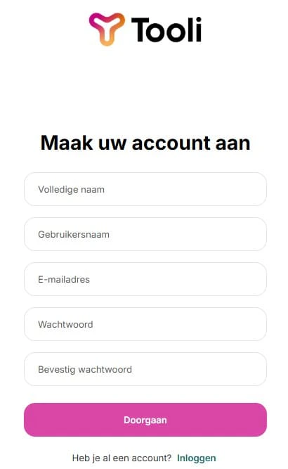 Registratieformulier