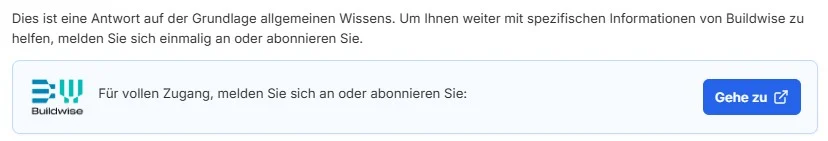 Meldung für Buildwise-Zugang