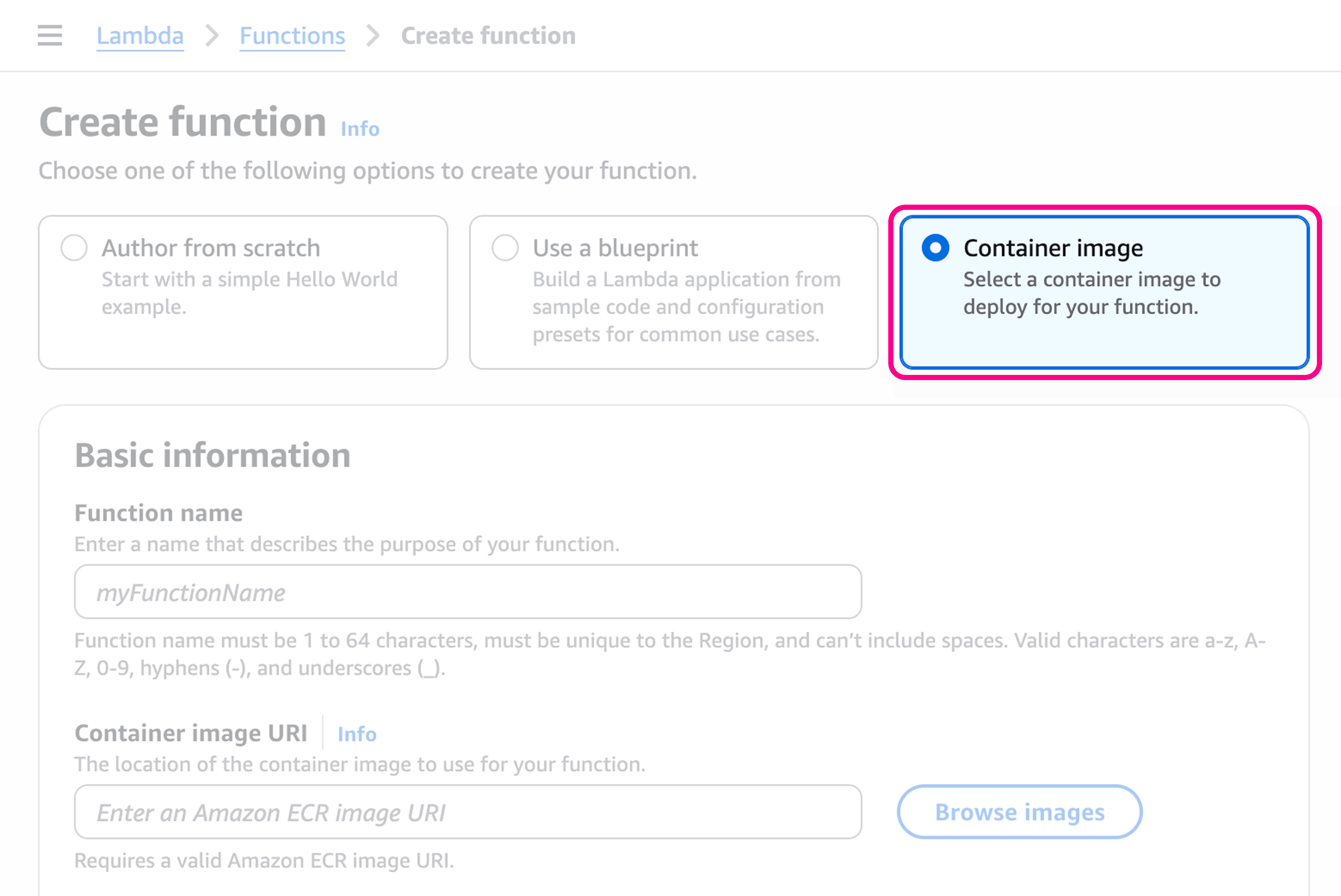 Create Function