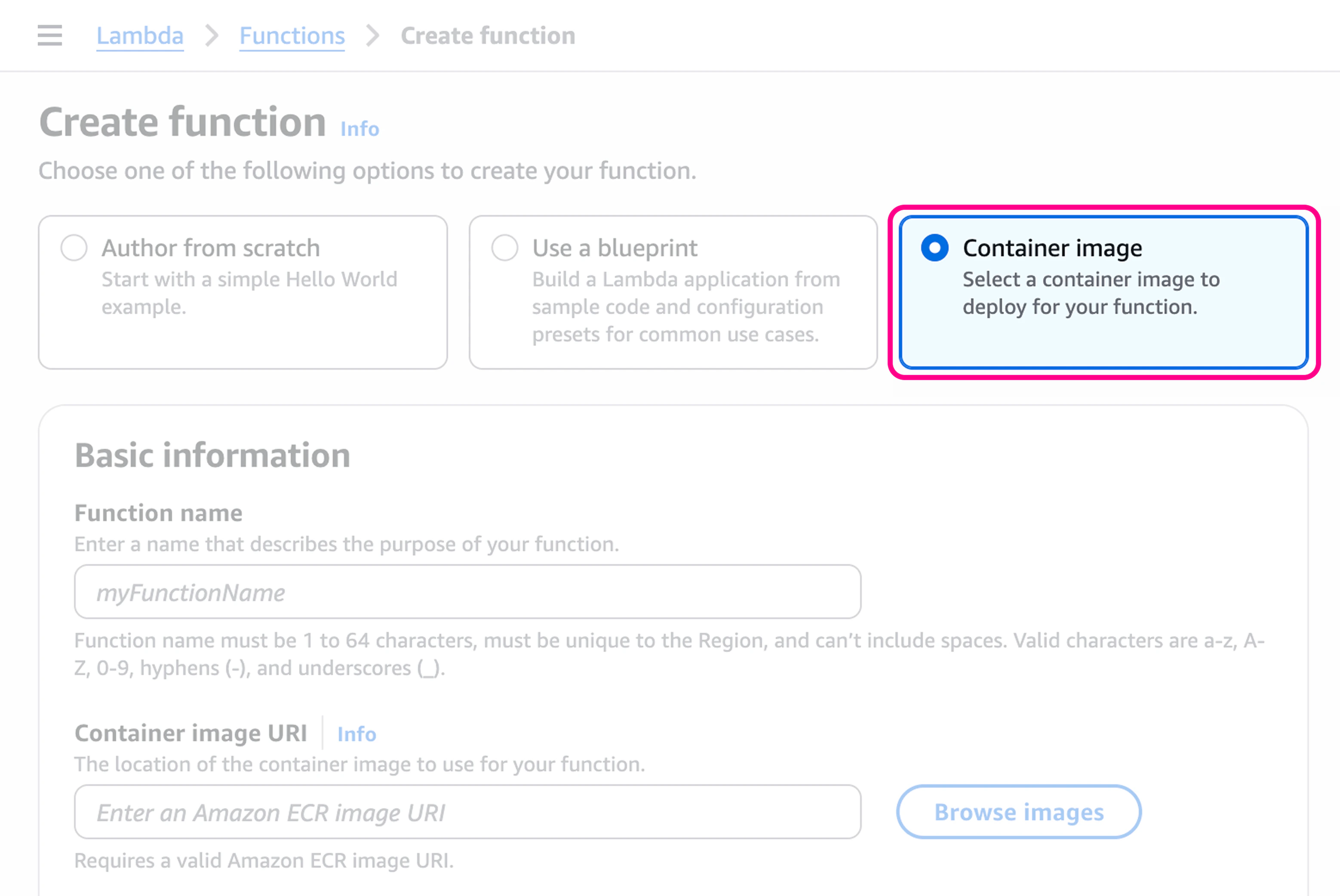 Create Function