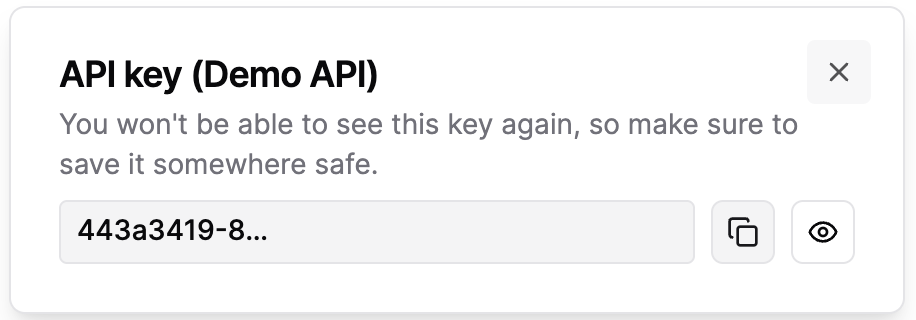 Copy your key and store it in a safe place