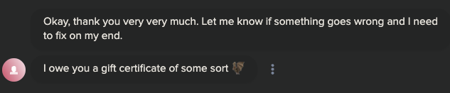 Client feedback about support response time