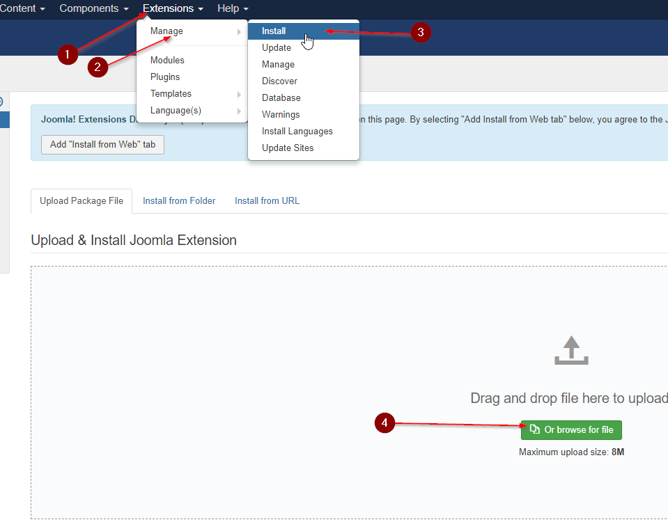 Installing the CDN for Joomla plugin