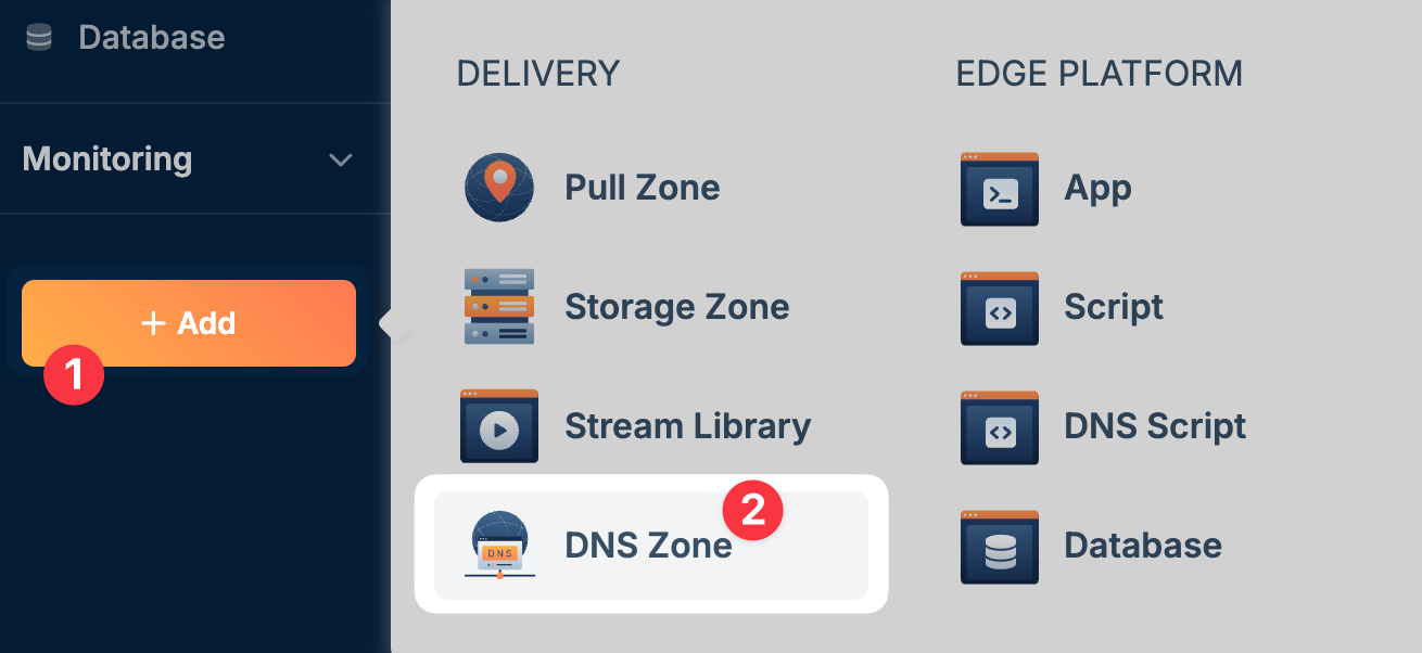 Add DNS Zone