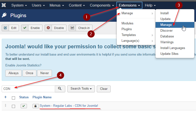 Finding the CDN plugin