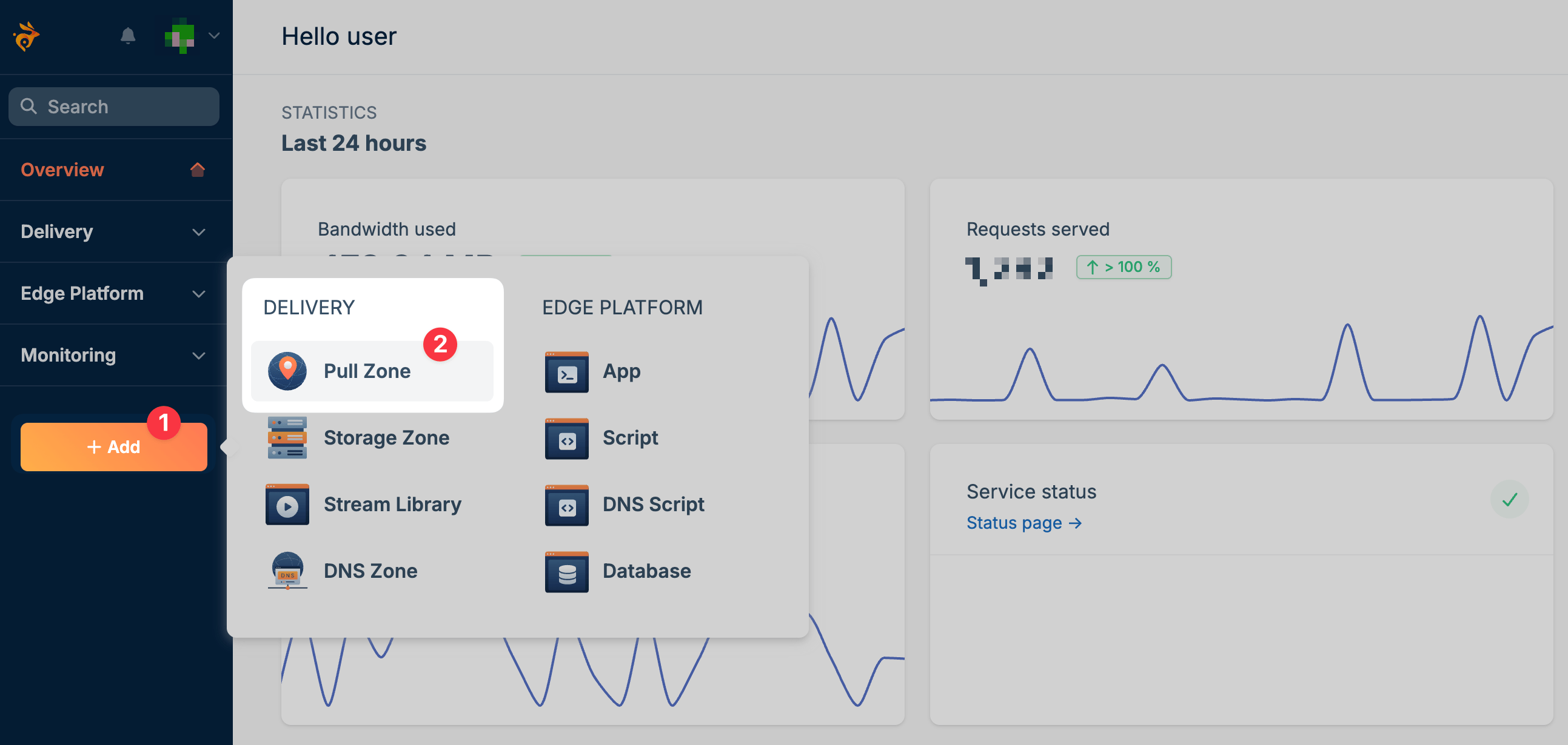 Add Pull Zone