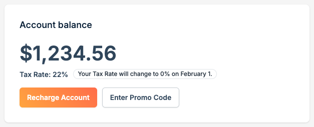 Future tax rate