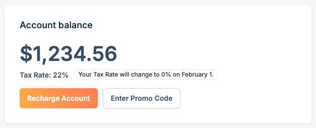 Future tax rate
