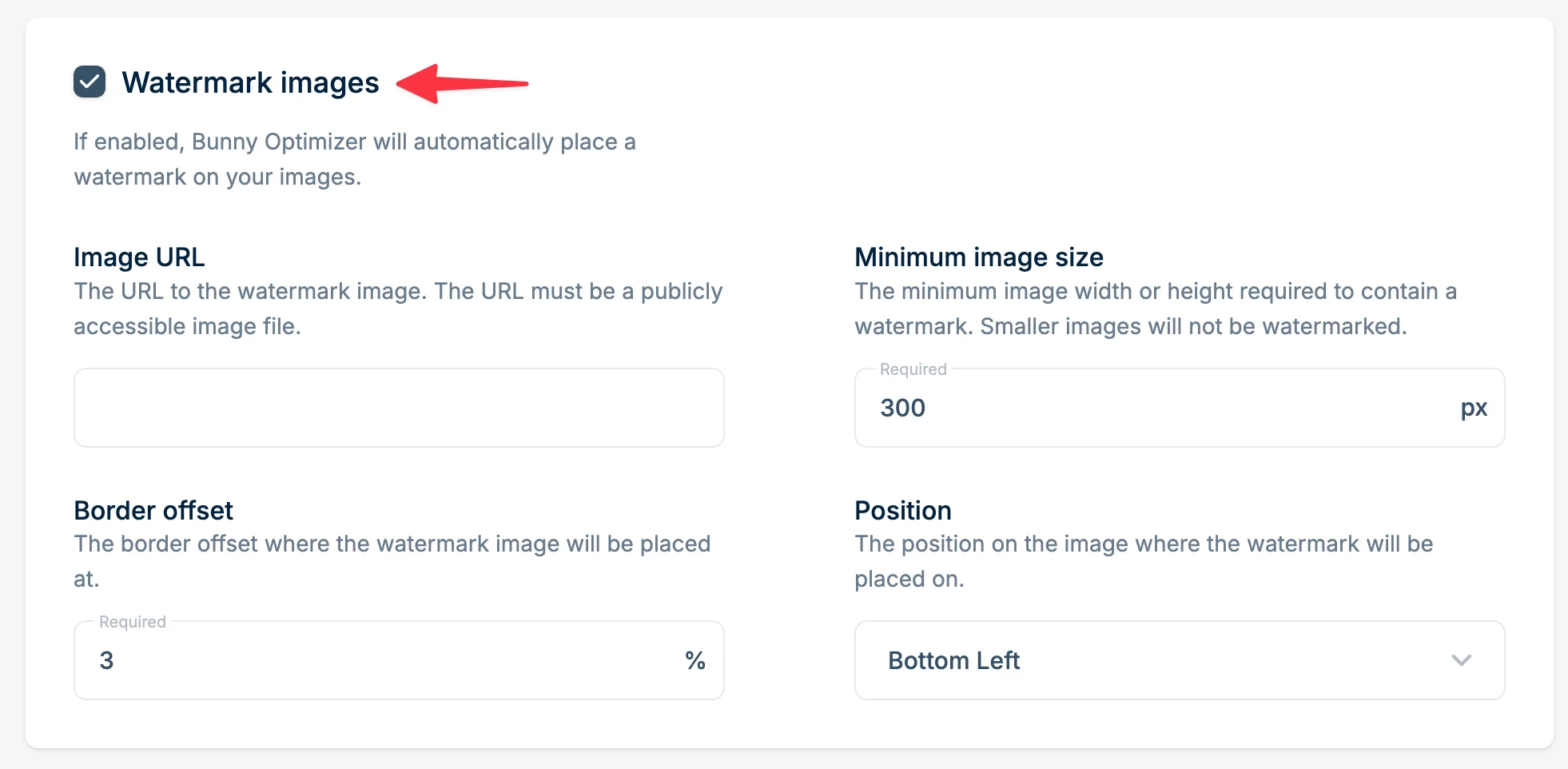 Enable Watermarking