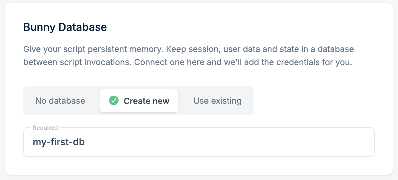 Add Database
