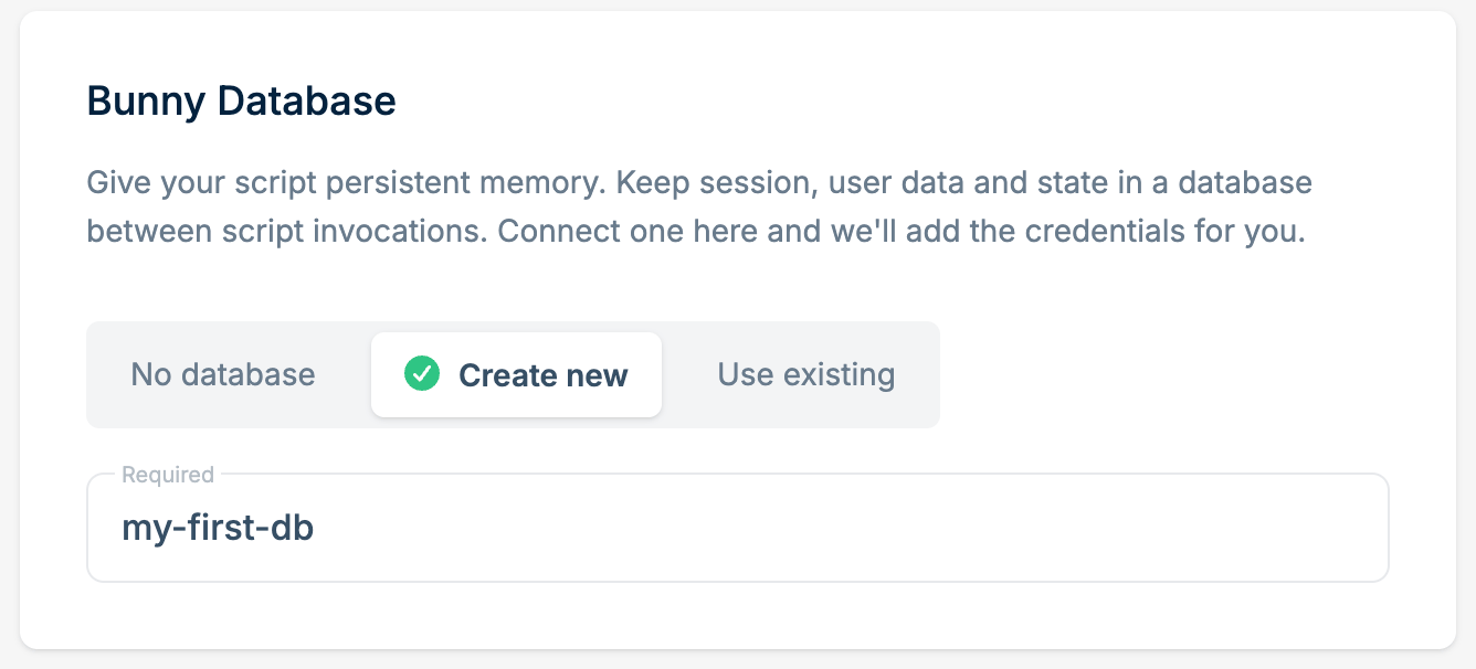 Add Database