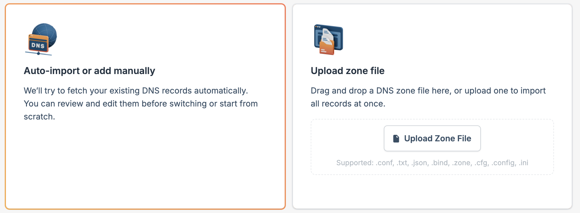 Scan or upload