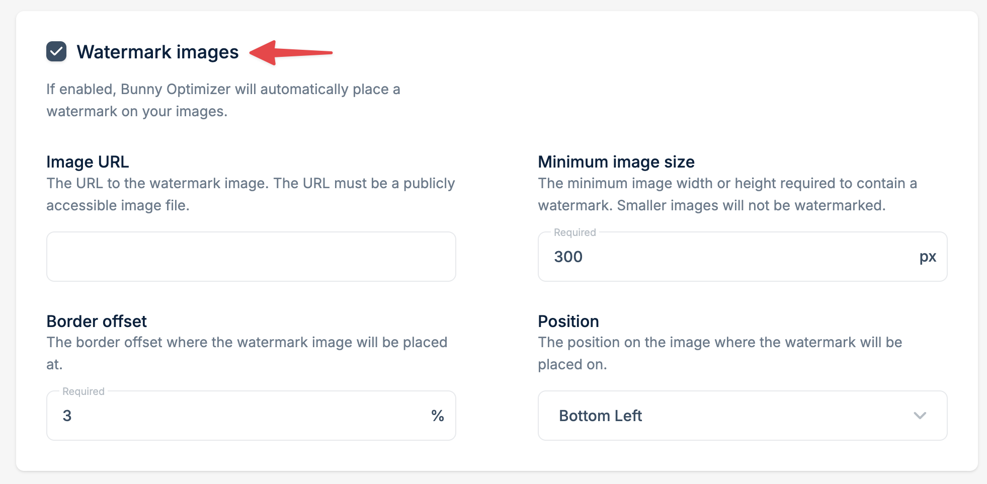 Enable Watermarking
