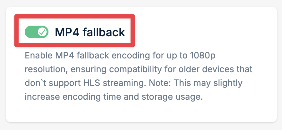 Enable MP4 Fallback