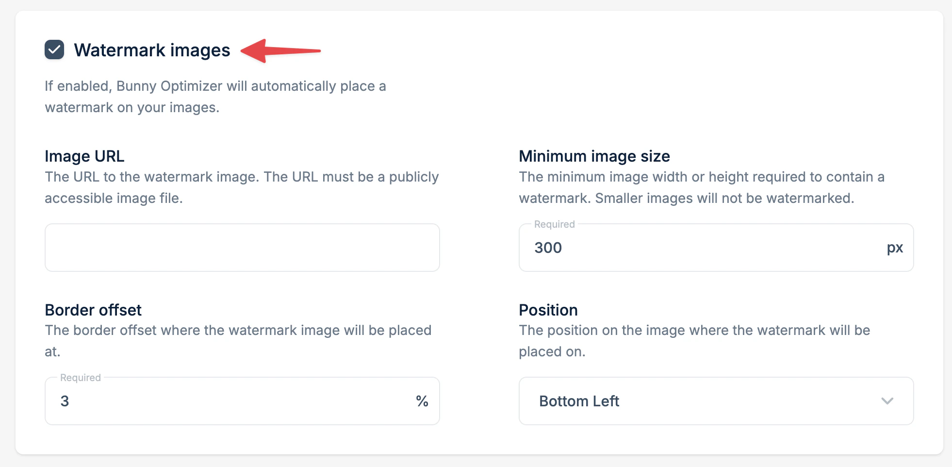 Enable Watermarking