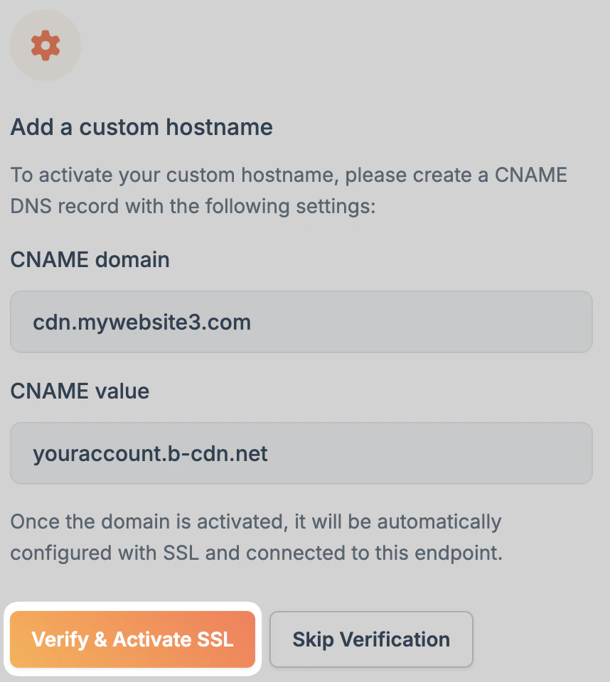 Verify and activate SSL