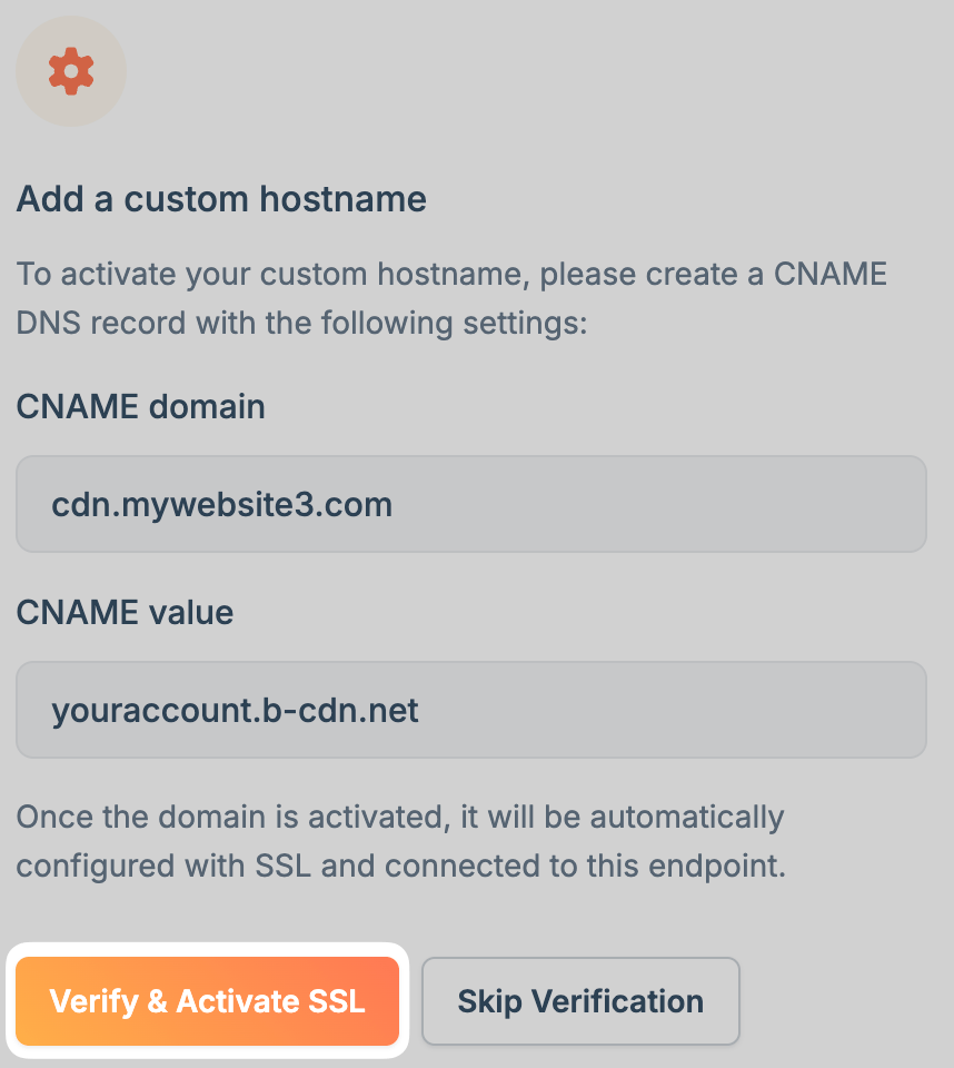 Verify and activate SSL