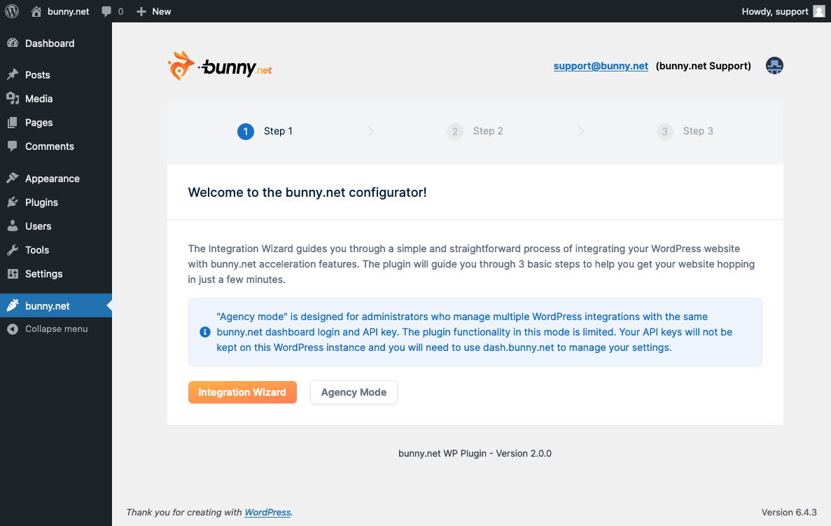 Integration Wizard