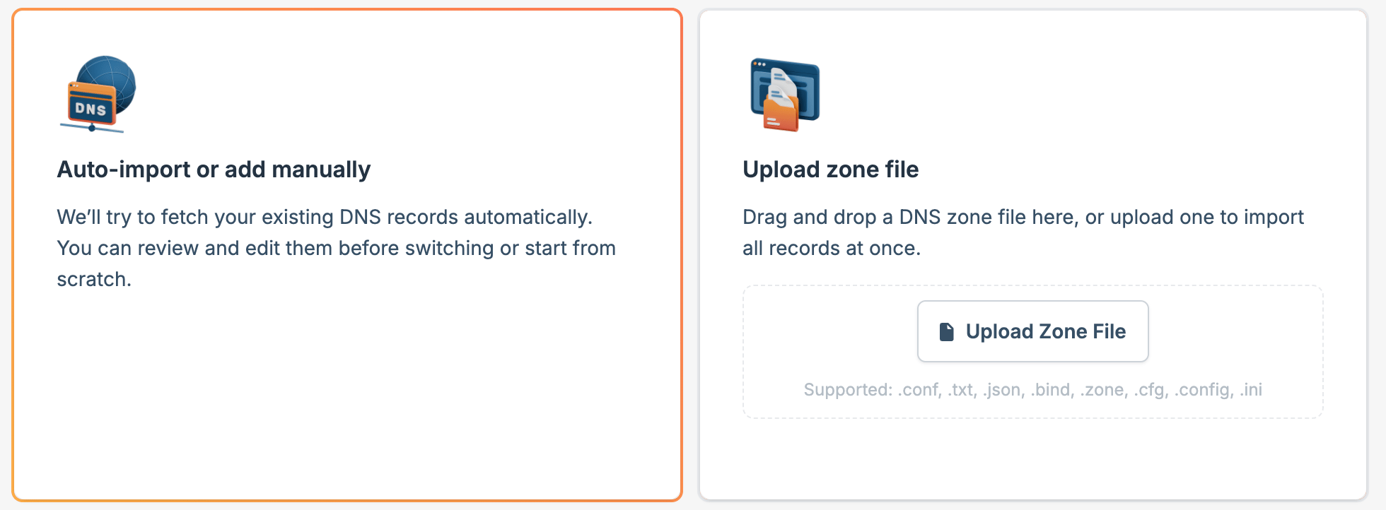 Scan or upload