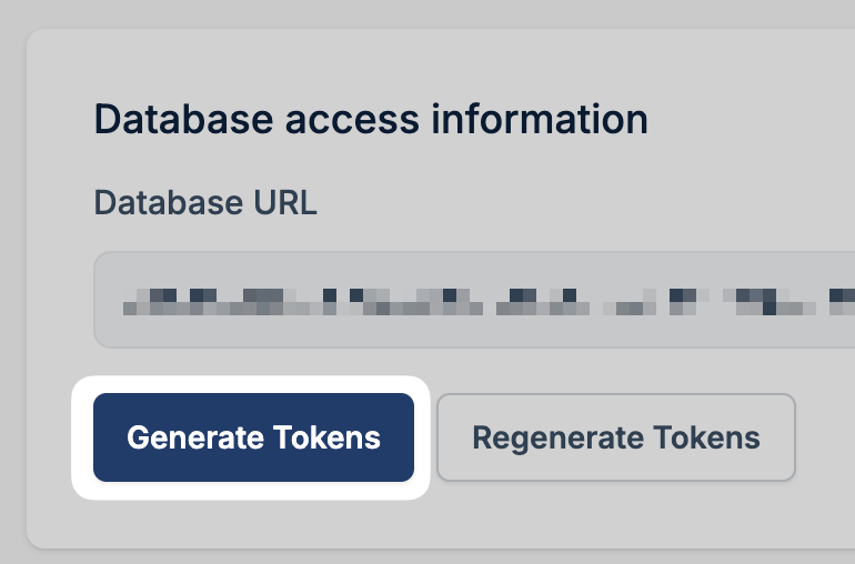 Generate Tokens