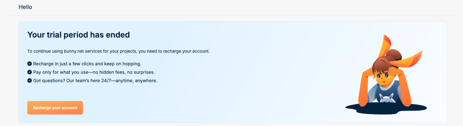 Trial expired