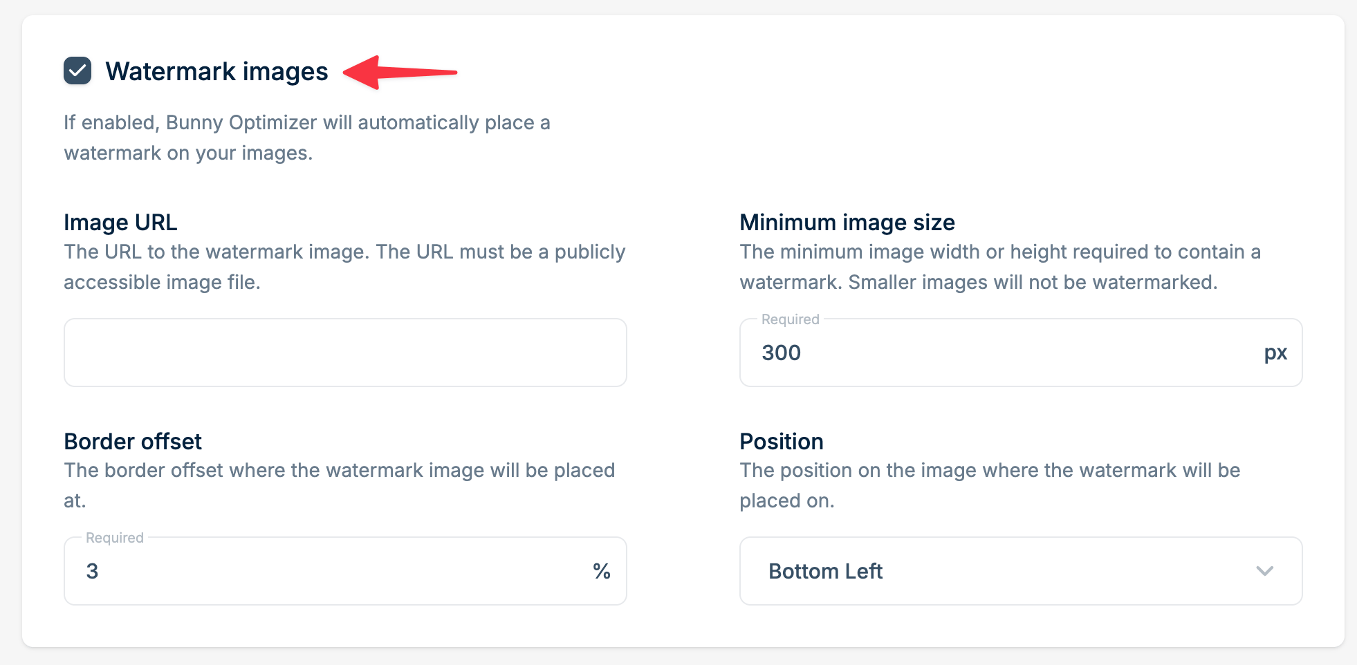 Enable Watermarking