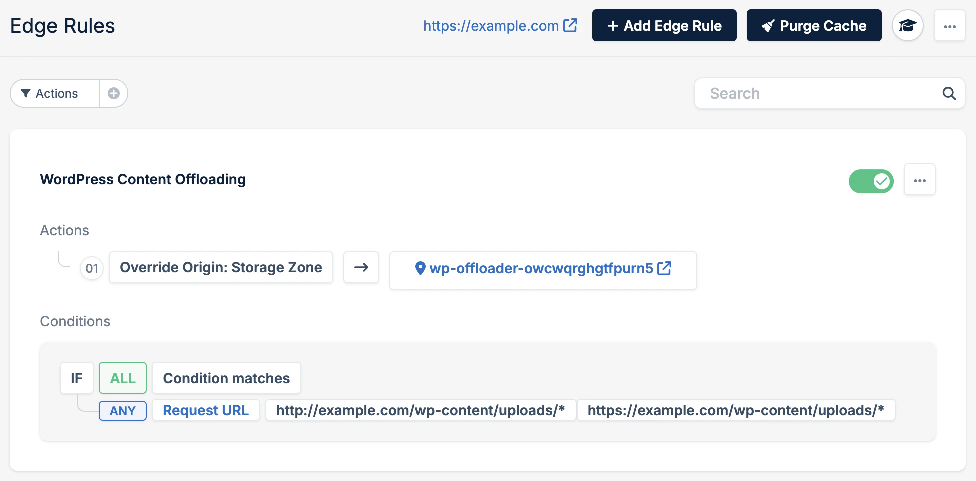 Edge Rules configuration