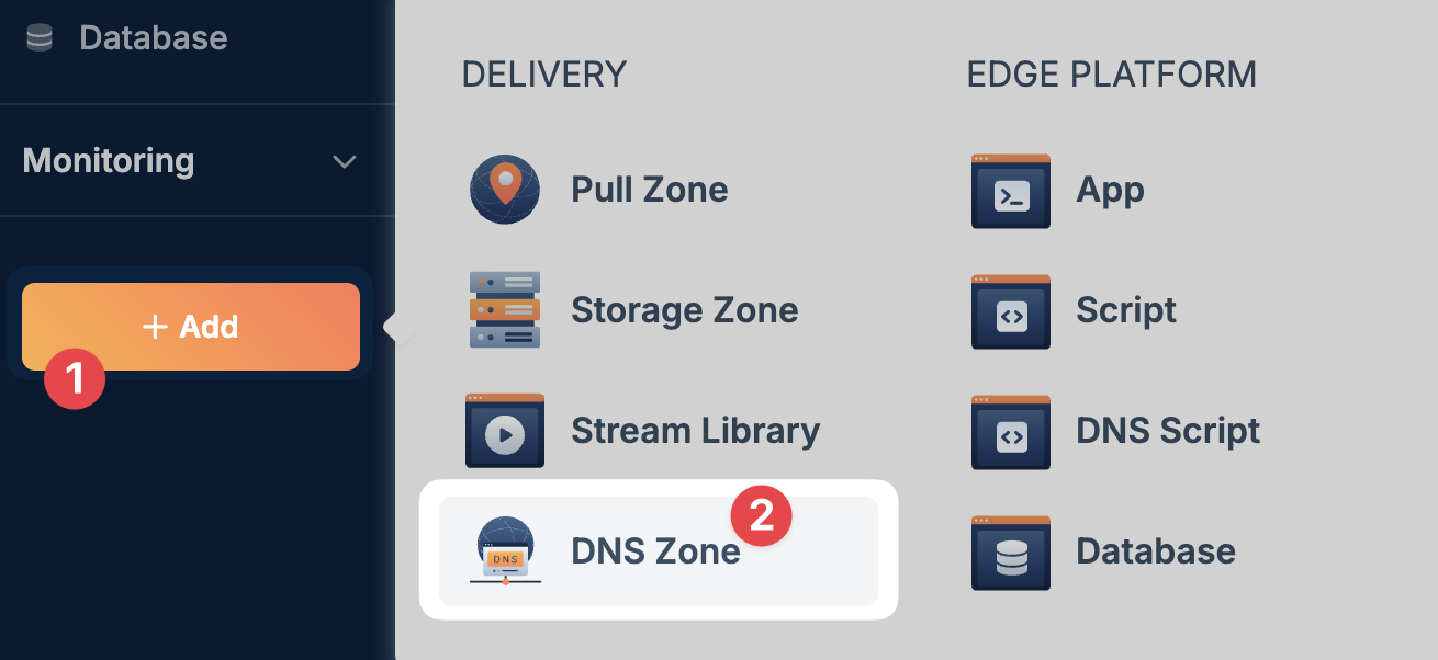 Add DNS Zone