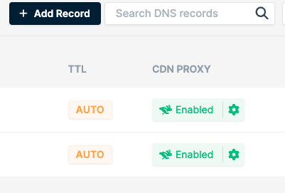 Enable Bunny DNS and CDN Acceleration - bunny.net Documentation