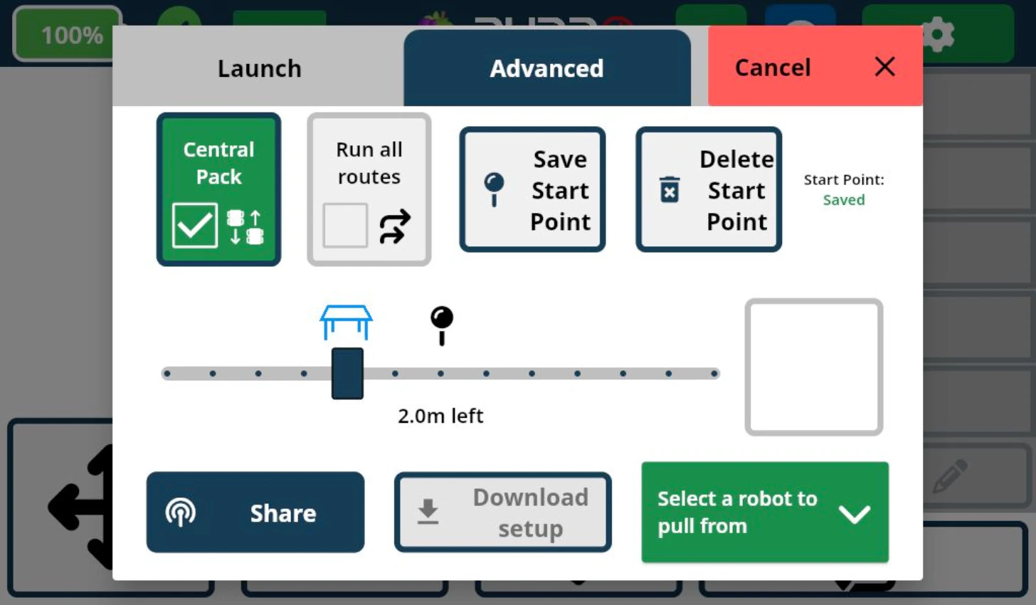 Central pack workflow