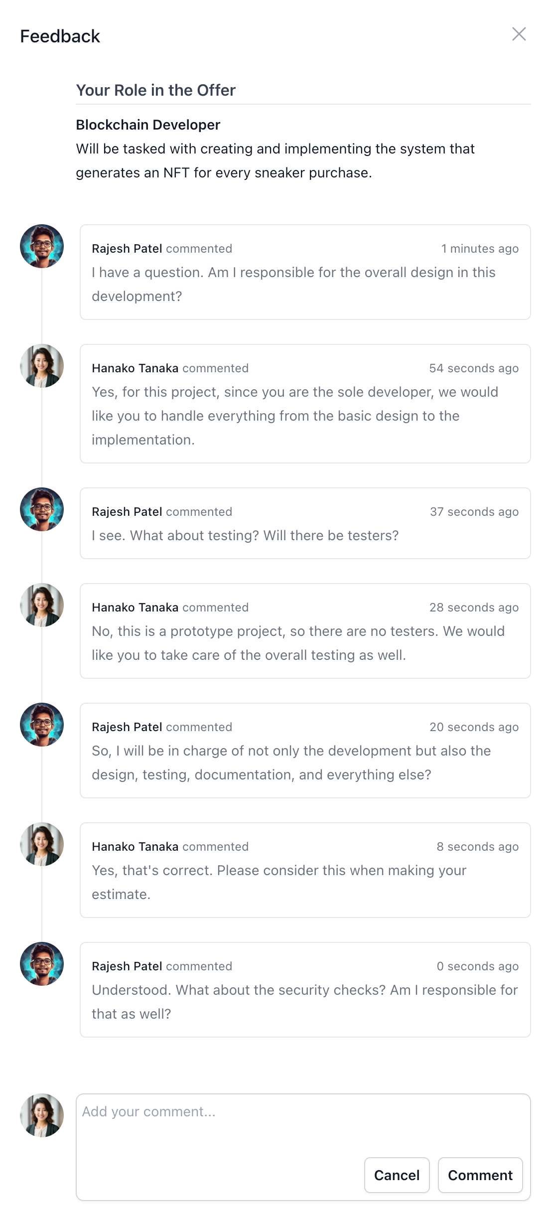 Feedback Communication