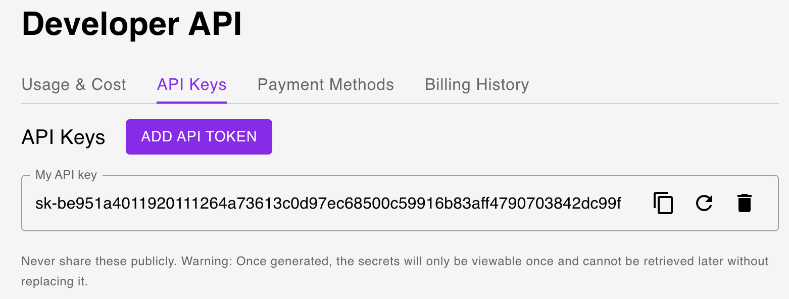 Dashboard screenshot