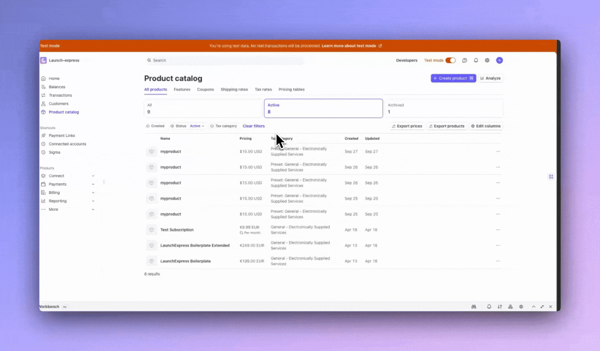 Stripe Copy Price ID