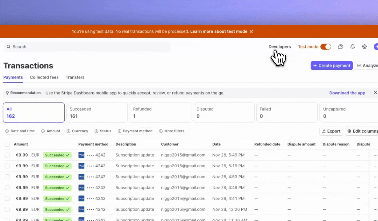 Create Local Stripe Webhook