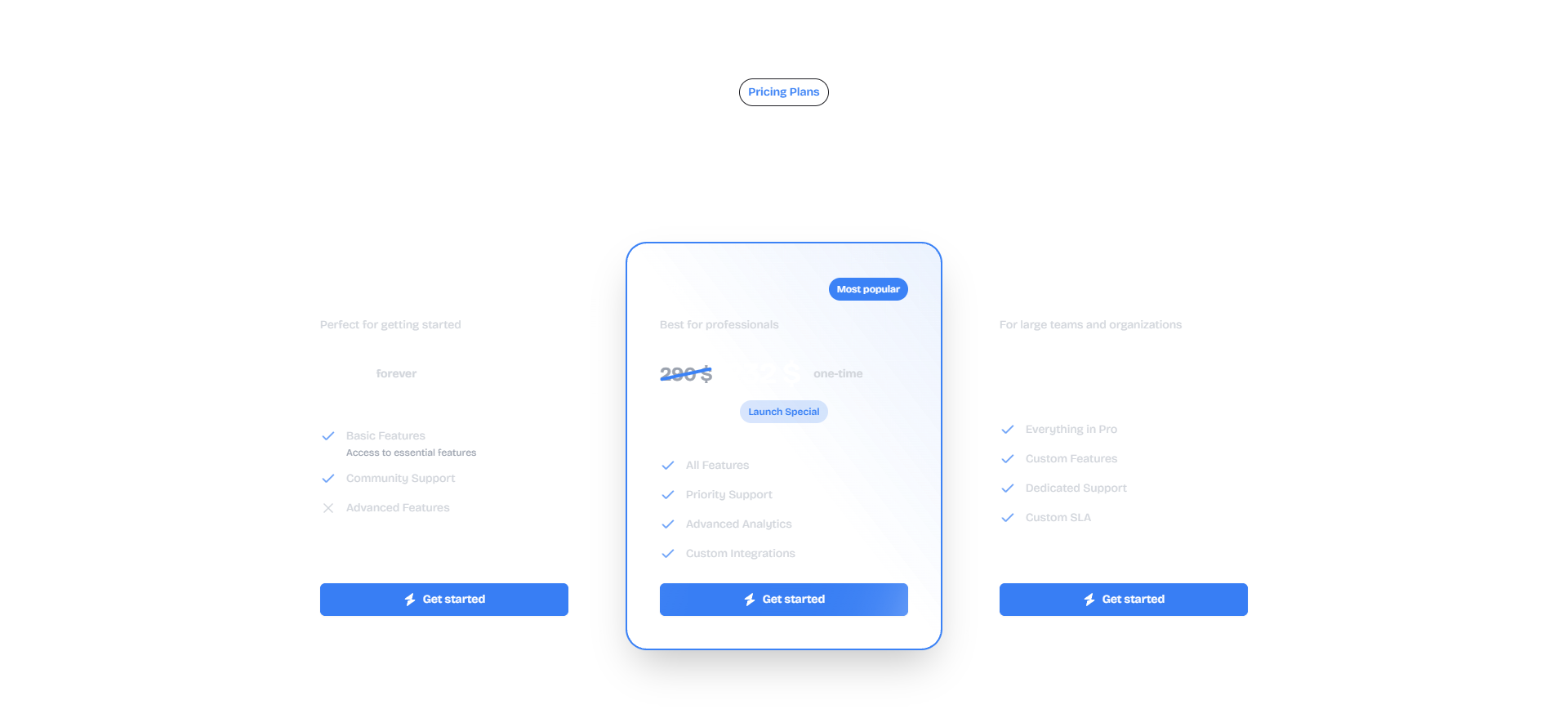 One-time Pricing Dark
