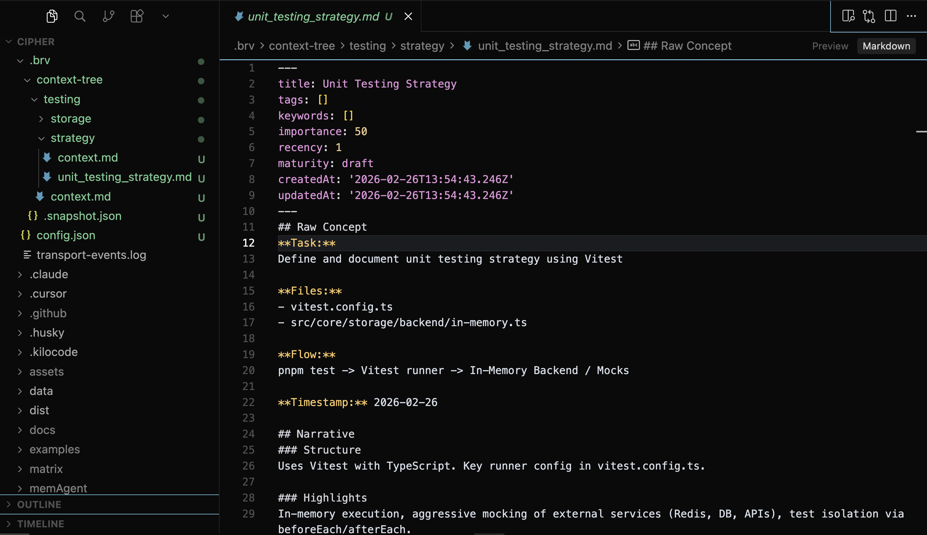 Context Tree - Curate Operation