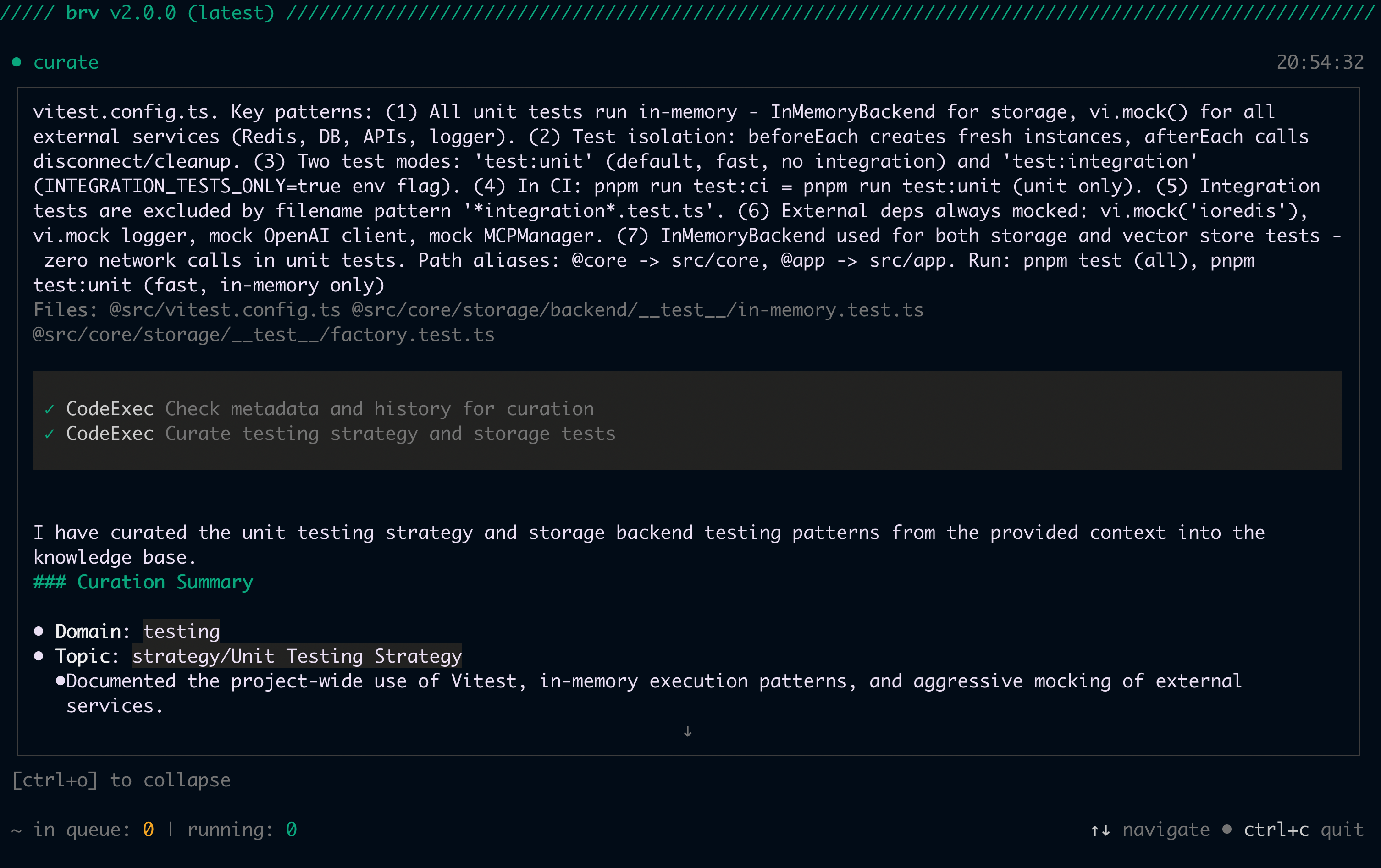 Curate Knowledge - Curate Operation