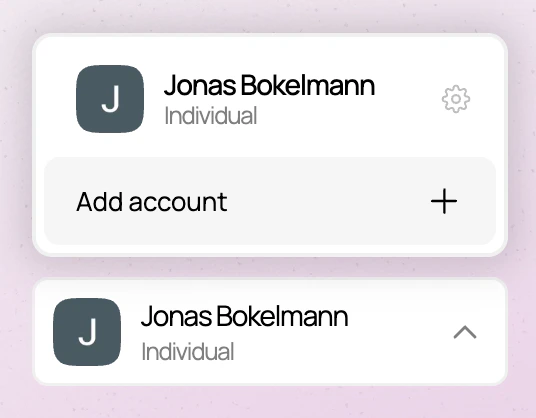 Sélecteur de compte