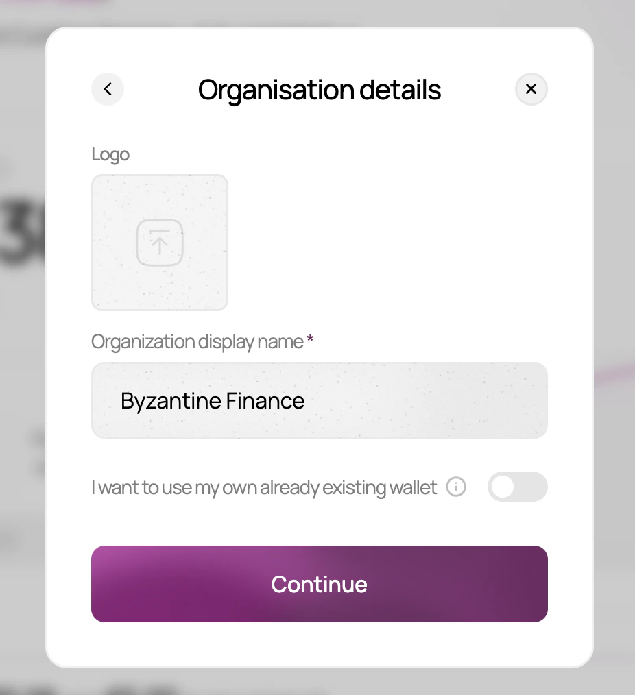 Détails de l'organisation