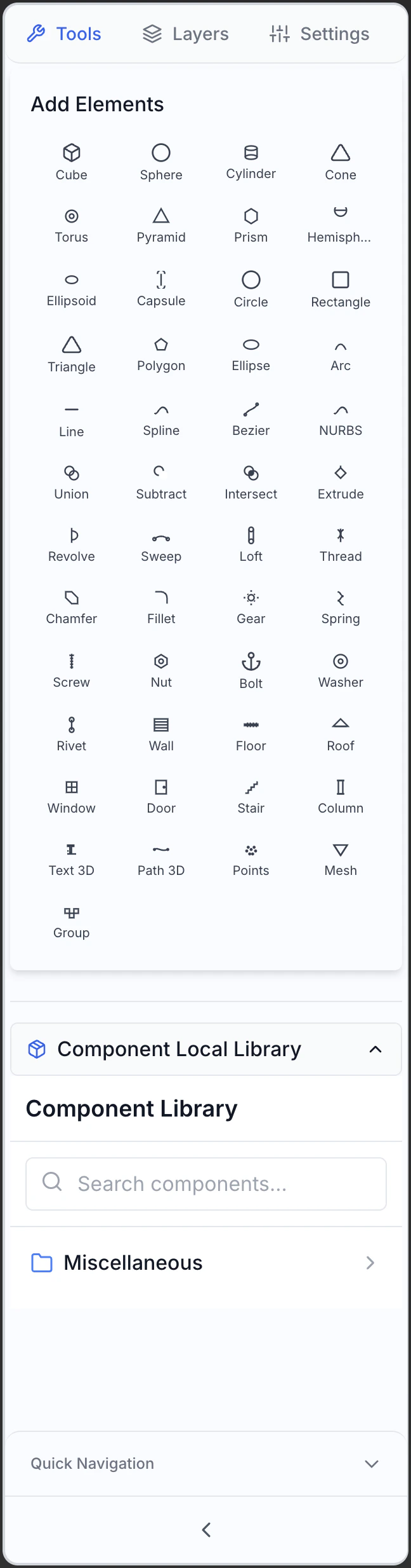 Left sidebar