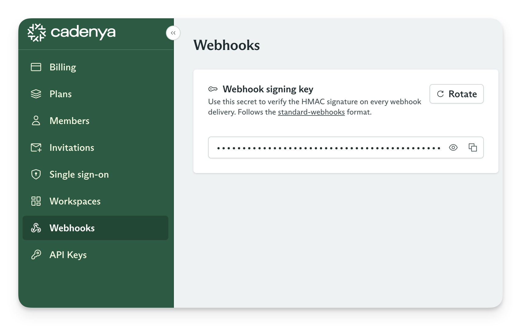 Webhook configuration
