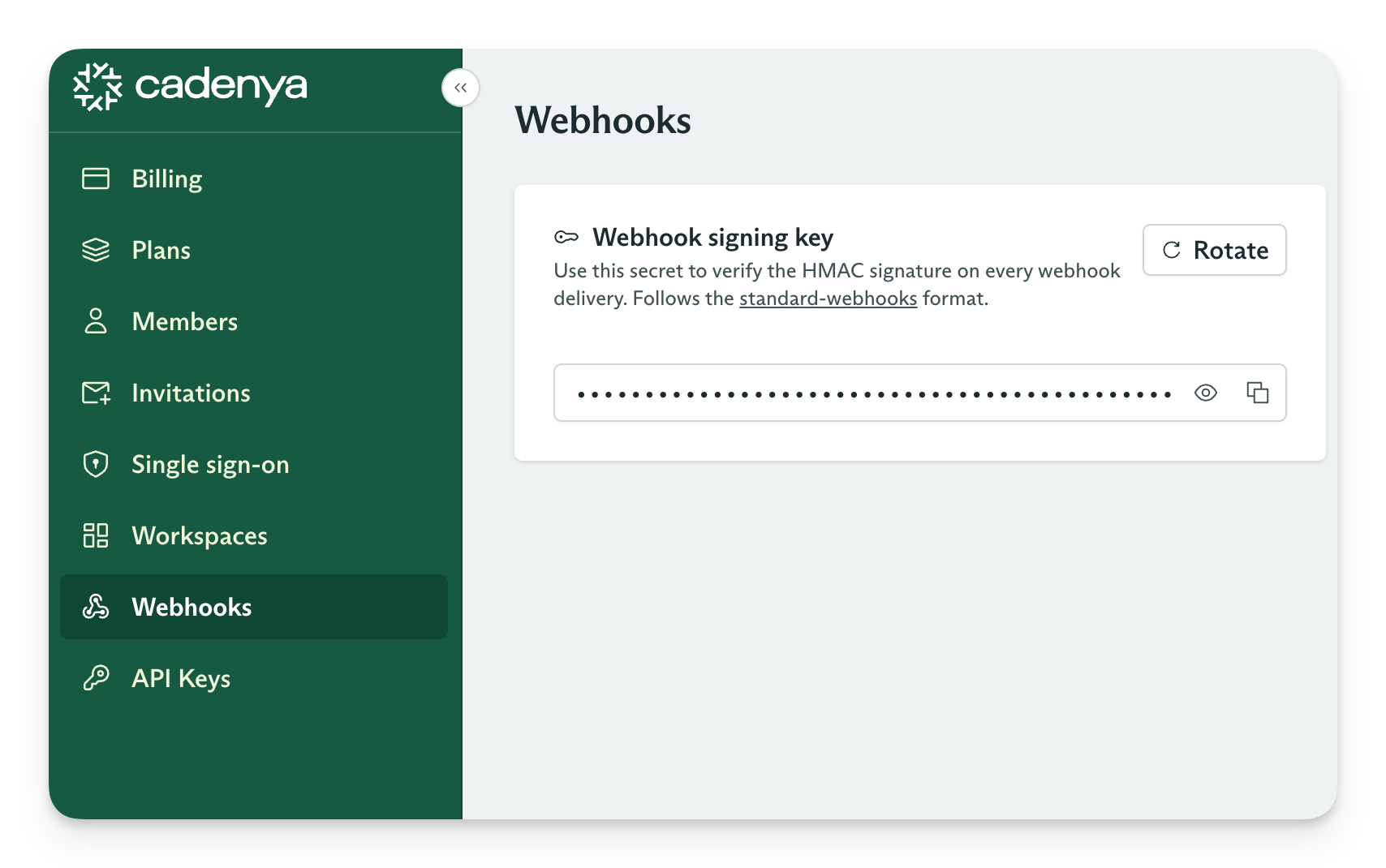 Webhook configuration