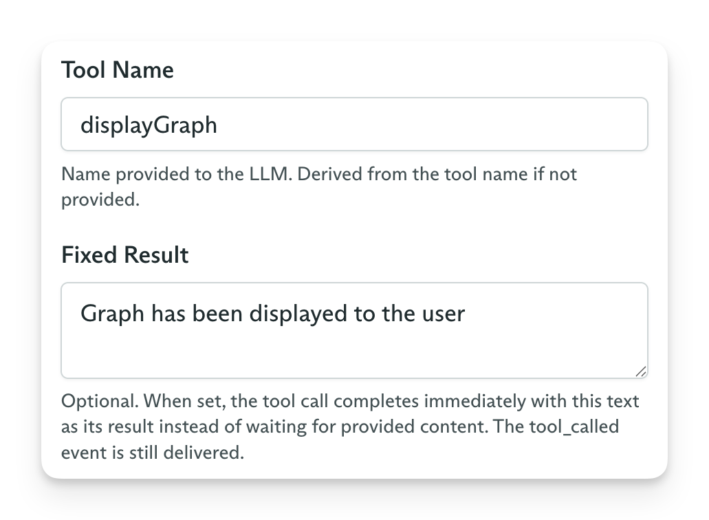 Static tool content