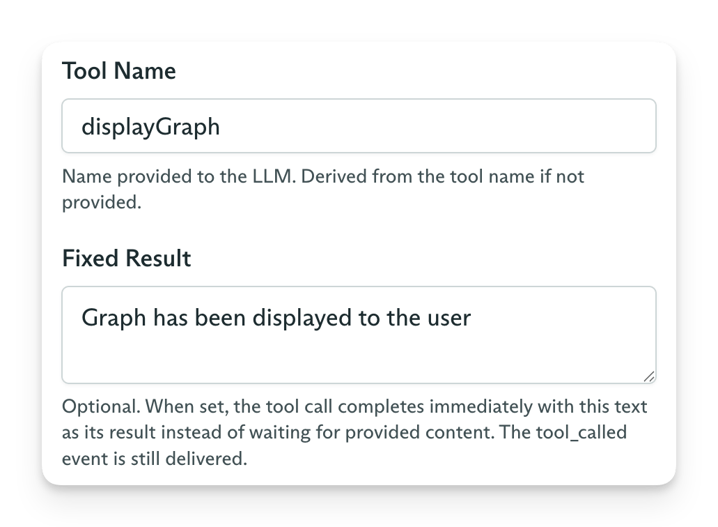 Static tool content