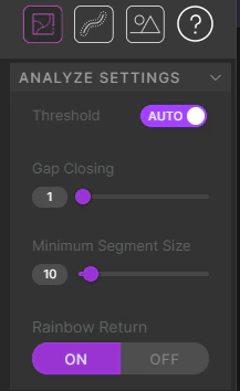 Analysis Settings Panel