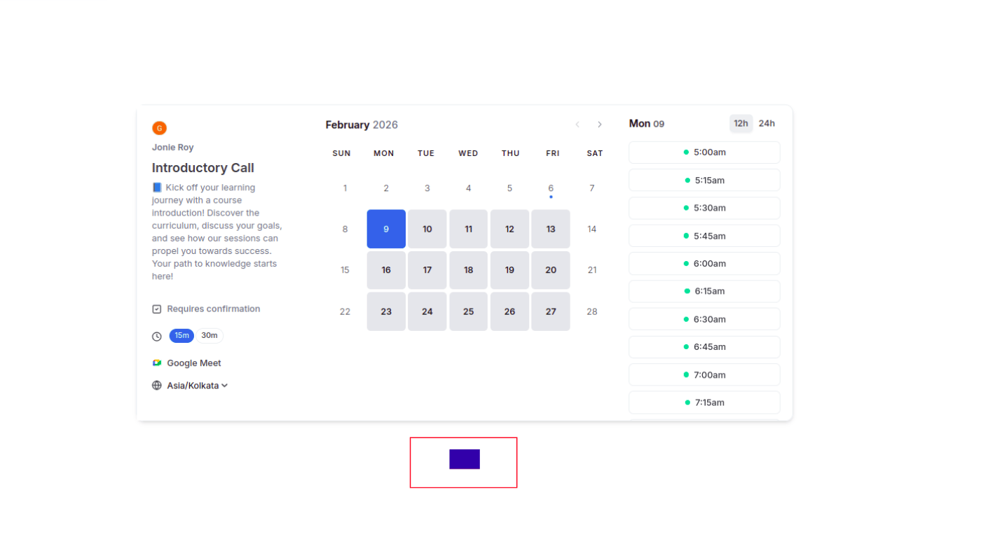Custom logo on public booking page