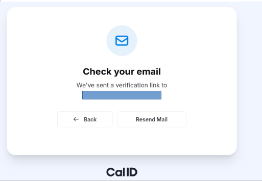 Verification email from Cal ID